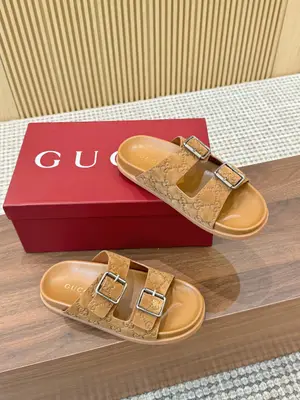 2025🆕[P620]福利新品厚底GuCci互扣式刺繡大G橫帶穆勒鞋 🆕官網同步，原版一比一複製，最高版本🆙👏🔥所有材質細節均與YB一致💪👍 常年做貨。