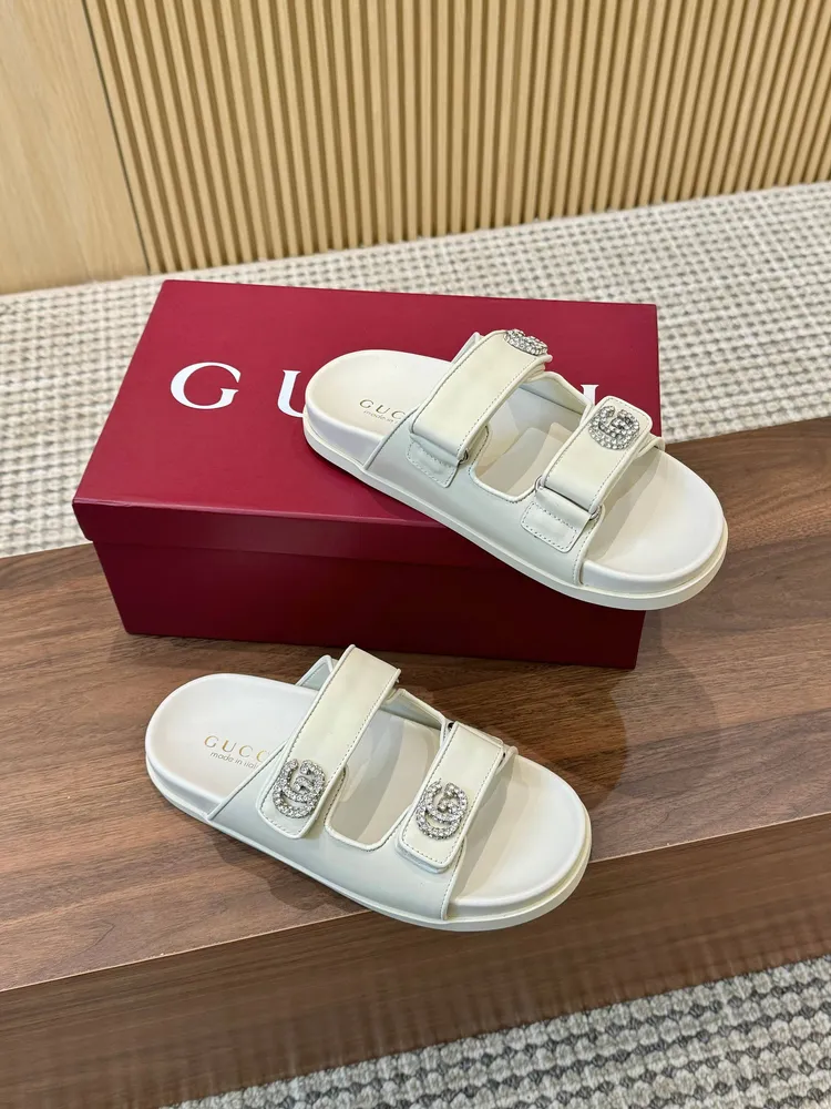 🆕[皮面P650][布面P630]福利新品厚底GuCci互扣式刺繡大G橫帶穆勒鞋 🆕原版一比一複製，最高版本🆙👏🔥所有材質細節均與YB一致💪👍 常年做貨。