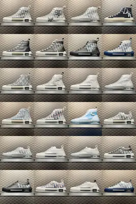 配色合集 Dior 迪奧 B23 Oblique Sneakers 迪奧“CD重影” 休閒板鞋 東莞純原 原版購入再次全新升級 全鞋細節到材料到包裝大幅度提升改正 市面最強版本 可對比 歷史最高FK （全套原版一致配件包裝）羊皮貼底拉幫 原