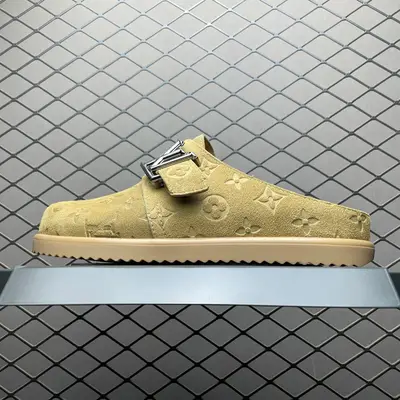 Louis Vuitton Easy 路易威登 LV 皮革拼接 博肯半包頭 拖鞋 涼鞋 原版開發 高階外貿平臺 零售專供品質 尺碼：40 41 42 43 44 45 46 編號：4IOGTU53