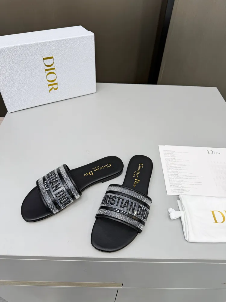 2026春夏新款Dior D-Lane 迪奧涼拖一字果凍系列拖鞋