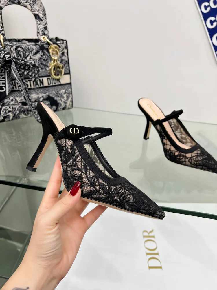 P670 J'ADIOR織帶後空涼拖 迪奧 Dior 2024春夏最新色 Jardin d’Hiver 提花刺繡字母logo市場頂級高階版本