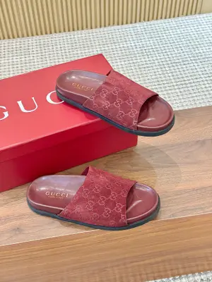 2025🆕[P580]福利新品厚底GuCci互扣式刺繡大G橫帶穆勒鞋 🆕官網同步，原版一比一複製，最高版本🆙👏🔥所有材質細節均與YB一致💪👍 常年做貨。