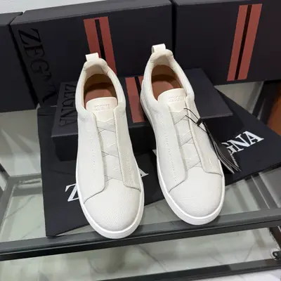 Zegna/傑尼亞 SECONDSKIN Triple Stitch™ 休閒運動鞋，帆布系列