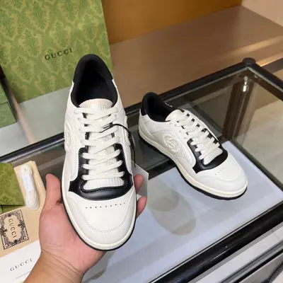 頂級版本，定型效果十足，秒殺市場軟踏踏的普通做法，💣💣💣Gucci2023早春古馳G家 最新爆款MAC80 運動鞋 情侶款 休閒 復古 做舊 髒髒鞋 小髒鞋 小白鞋🌸🌸🌸 原版購入開發 做貨 古馳MAC80全新爆款系列 精緻小巧