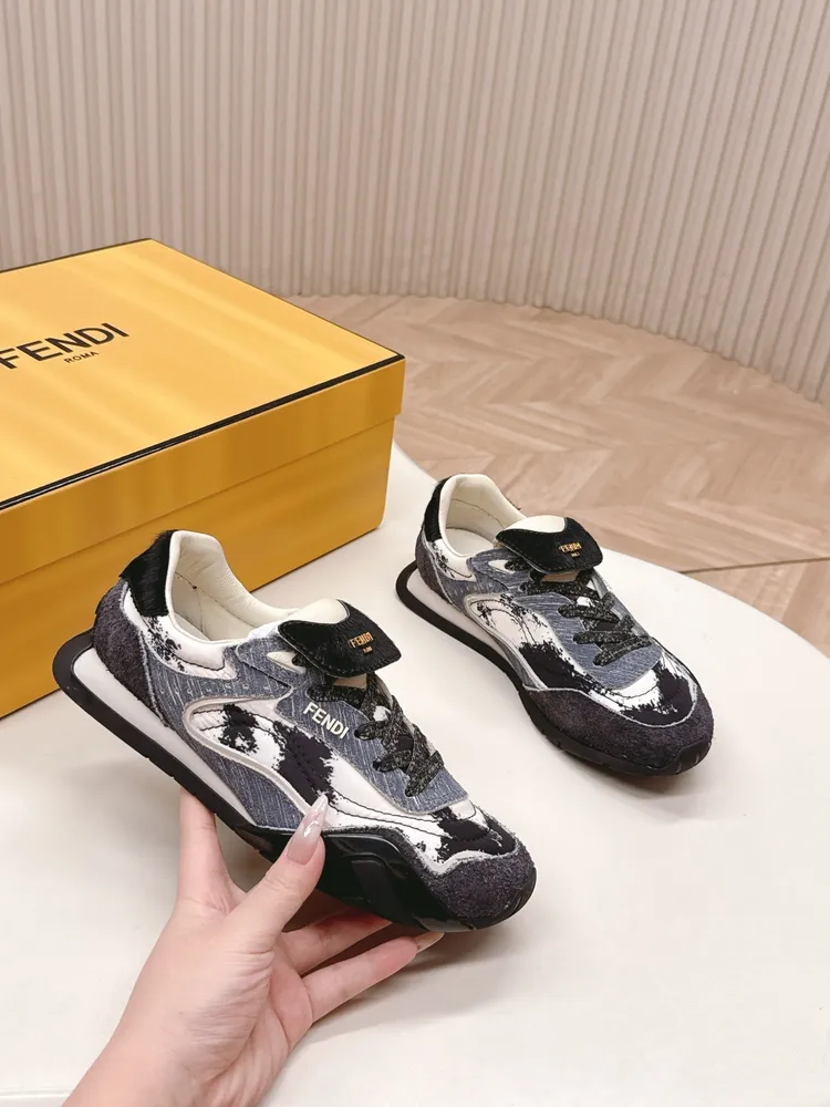 出女p730 男+10 情侶款 Fendi 芬迪最新款 復古阿甘鞋 德訓運動鞋