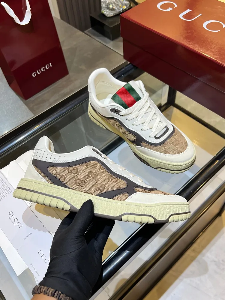 Gucci古馳 最新爆款高低幫做舊情侶運動鞋系列出貨