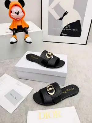 春夏新款Dior D-Lane 迪奧涼拖一字鏤空拖鞋