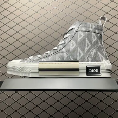 💰750 純原Dior 迪奧 B23 Oblique Sneakers 迪奧“CD重影” 高幫 立體菱角 東莞純原 原版購入再次全新升級 全鞋細節到材料到包裝大幅度提升改正 市面最強版本 可對比 歷史最高FK （全套原版一致配件包裝）羊皮