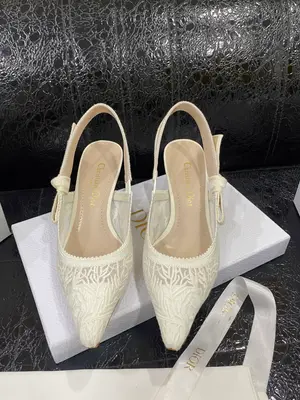 Dior🆕 刺繡貓跟高跟涼鞋2025