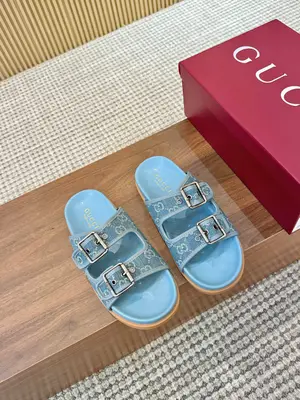 2025🆕[P600]福利新品厚底GuCci互扣式刺繡大G橫帶穆勒鞋 🆕官網同步，原版一比一複製，最高版本🆙👏🔥所有材質細節均與YB一致💪👍 常年做貨。