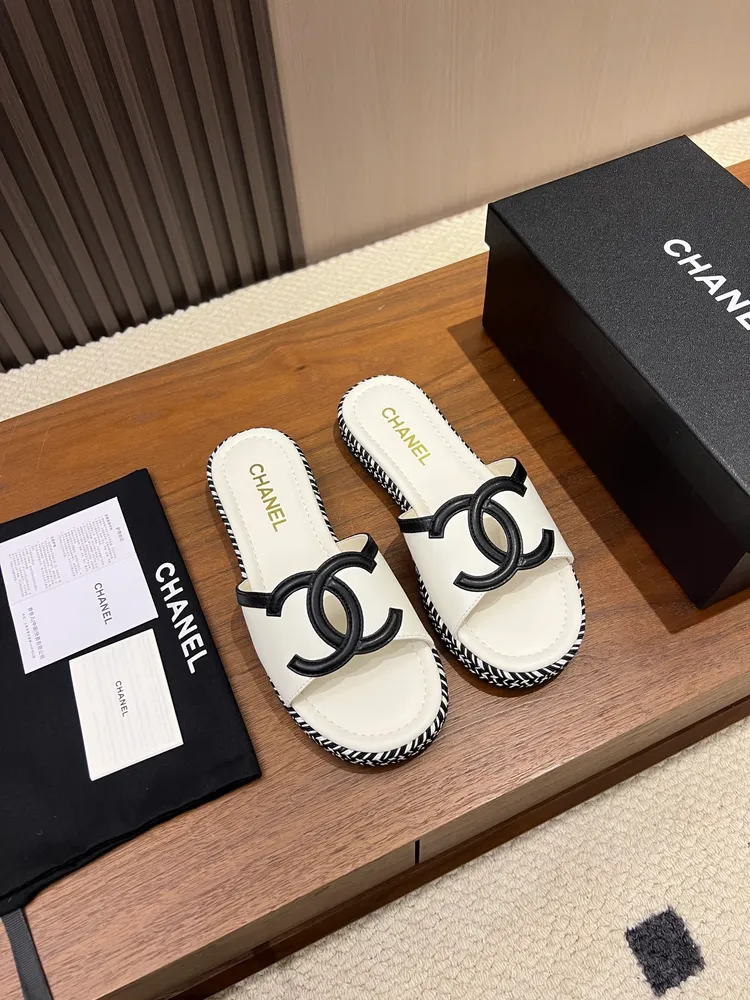 Chanel-香奈兒2026夏季新款雙C編織厚底涼拖鞋 ✨