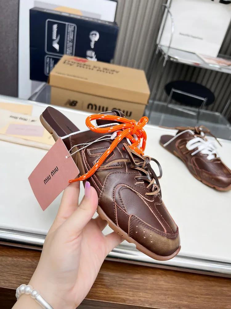 🔥🔥🔥🔥皮➕10  頂級版本MiuMiu繆繆情侶👫款半拖 x New Balance NB530 休閒 運動鞋 阿甘鞋 德訓鞋