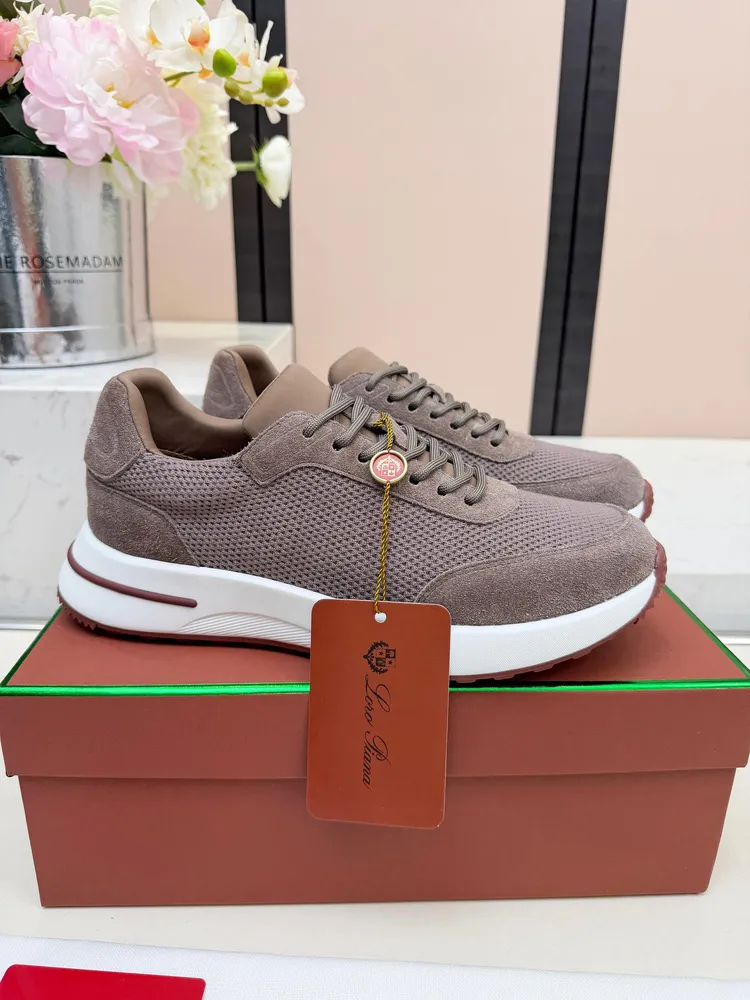 代購級，高版本🦅⛳️義大利Loro Piana·諾悠翩雅Tennis walk系列 LP休閒 運動鞋 老爹鞋🎁🎁原版購入開發 做貨 ，適合全年穿著👫包邊鞋底營造增高輕鬆迷人的色彩組合，LP的款式都是高品質 保持低調做派的上層人士穿著