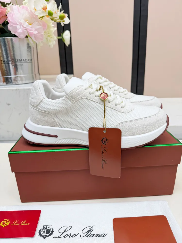 代購級，高版本🦅⛳️義大利Loro Piana·諾悠翩雅Tennis walk系列 LP休閒 運動鞋 老爹鞋🎁🎁原版購入開發 做貨 ，適合全年穿著👫包邊鞋底營造增高輕鬆迷人的色彩組合，LP的款式都是高品質 保持低調做派的上層人士穿著