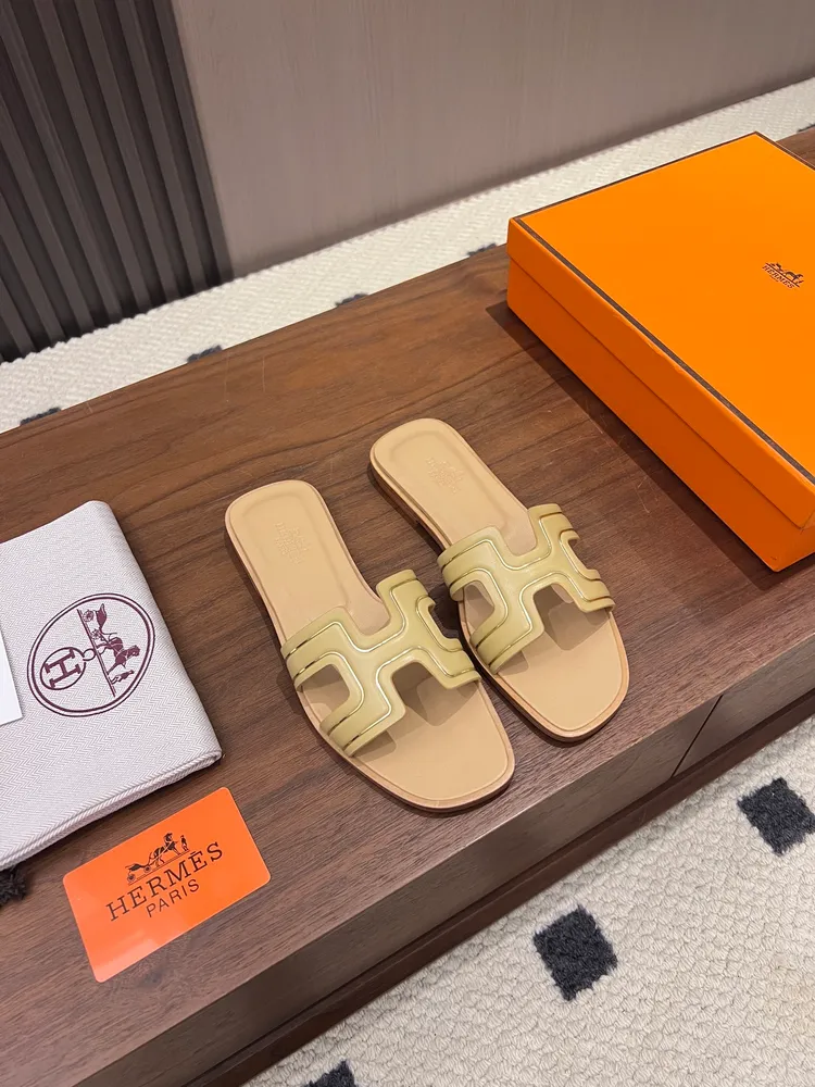 愛馬仕 .Hermes  2026夏季新款  匠詣新生 · 愛馬仕工字拖鞋❣️