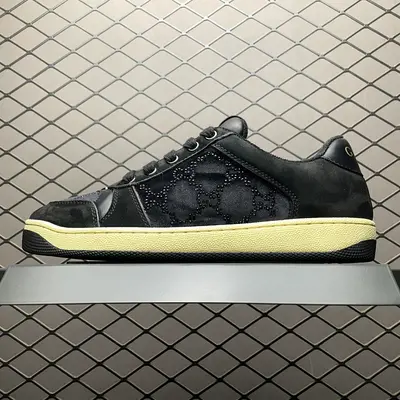 Gucci 古馳 Screener GG琺琅 復古老爹板鞋 海淘代購專供品質 正確楦型 正確固特異無膠走線工藝 配件齊全 進口皮料/原版毛巾內裡 匠心打造 其用料及細節已爭取最大限度還原公司正品 實拍如圖 所見即所得 謹防混賣 尺碼：35 