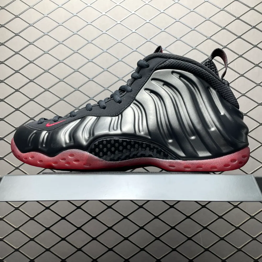 NK Air Foamposite One 市售最強品質 莞產頂級品質黑紅噴 噴泡 IB2219-001 內建Zoom氣墊 鞋型發泡360度無死角 中底完美注膠 原廠碳纖維加持 尺碼：40 40.5 41 42 42.5 43 44 44.