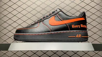 ＃VLONE x NK Air Force 1 orang 黑橙 聯名款空軍一號低幫休閒板鞋 AA5360-001 高畫質實拍影片‼️