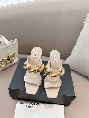 P680​​Alaïa2026春夏坡跟涼鞋​​