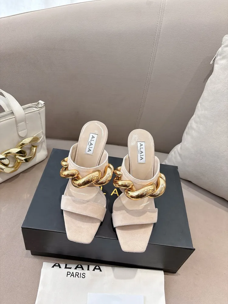 P680​​Alaïa2026春夏坡跟涼鞋​​
