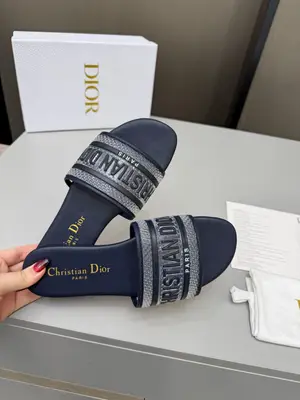 2026春夏新款Dior D-Lane 迪奧涼拖一字果凍系列拖鞋