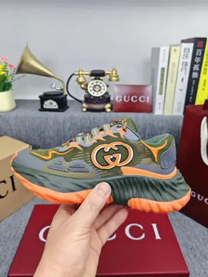 2025年早春Gucci古馳 Ripple系列 波浪鞋 情侶款 休閒 運動鞋 老爹鞋