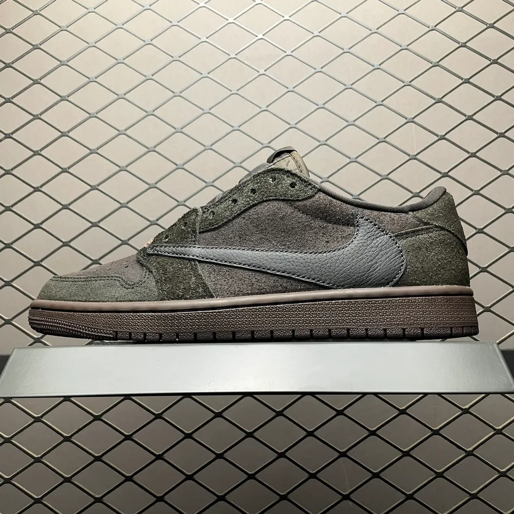 💰740 純原 Travis Scott x Air Jordan 1 Low " Velvet Brown " 黑棕 TS聯名倒鉤低幫 AJ1喬1 聯名低幫文化籃球鞋 DM7866-202 行業第一梯隊大廠 原鞋原資料開發 正確絨感原廠