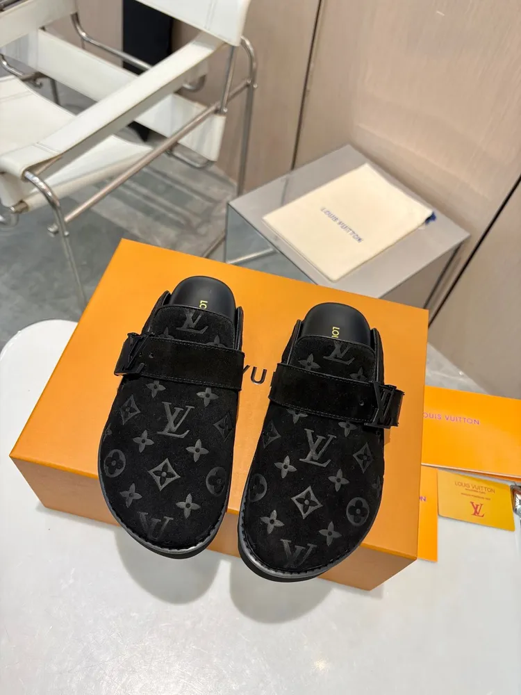 女p640男款p650✨ LV情侶款包頭拖鞋|高階感拉滿,走路都帶風! ✨