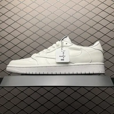純原 Travis Scott x Air Jordan 1 白色派對 親友限定 AJ1喬1 TS聯名倒鉤 TD1226-111 行業頭部大廠出品 原鞋原資料開發 原廠皮料 正確鞋墊背膠 內側油印字型 織嘜標 電繡後跟 完美呈現 尺碼：40