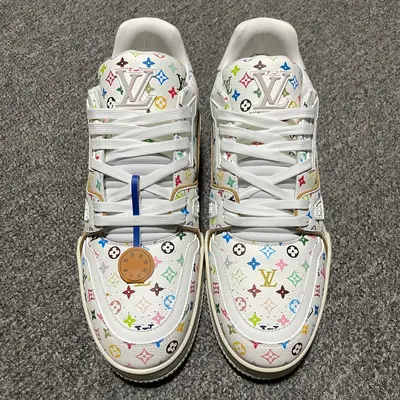 Takashi Murakami x Louis Vuitton 路易威登 LV Trainer 村上隆聯名款 低幫休閒板鞋 海淘代購同渠道品質 高階零售 外貿充正專供 原版購入開發 ZP級全套包裝 完美楦型 正確卡色 大底TPU 質感媲美