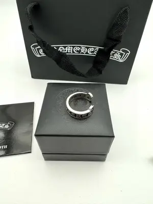 💰480 Chrome Hearts克羅心梵文卷軸開口戒指