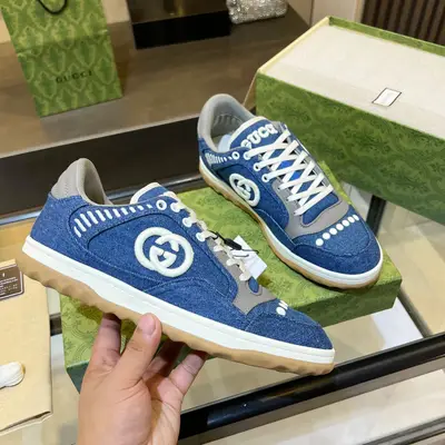 頂級版本，定型效果十足，秒殺市場軟踏踏的普通做法，💣💣💣Gucci2023早春古馳G家 最新爆款MAC80 運動鞋 情侶款 休閒 復古 做舊 髒髒鞋 小髒鞋 小白鞋🌸🌸🌸 原版購入開發 做貨 古馳MAC80全新爆款系列 精緻小巧