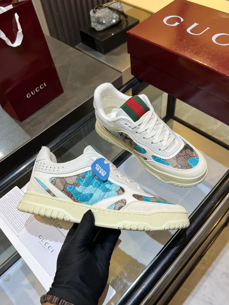 Gucci古馳 最新爆款高低幫做舊情侶運動鞋系列出貨