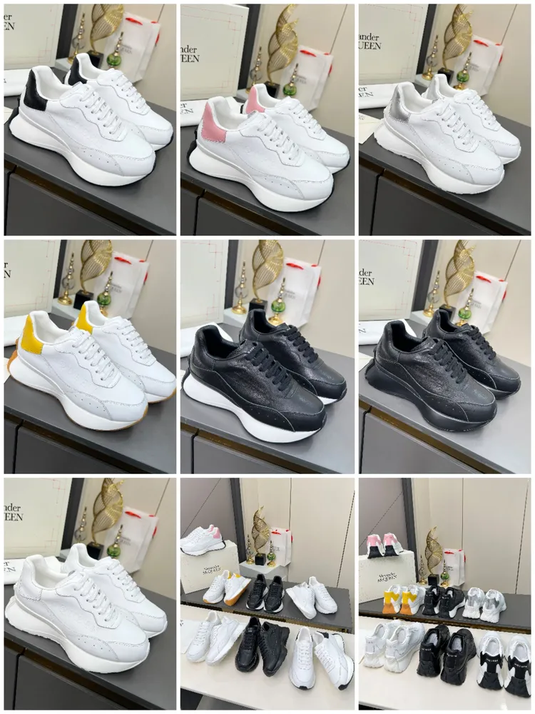 【集合圖】Alexander McQueen·亞歷山大麥昆🏆繫帶圓頭 低幫 生活休閒鞋 情侶鞋⛳️2025最新米蘭時裝週T臺走秀款，獨特個性的設計，上腳超有範，圓頭的設計讓腳趾得到完全的釋放。超下血本， 購入多雙原版，拆解復刻。超級爆款，