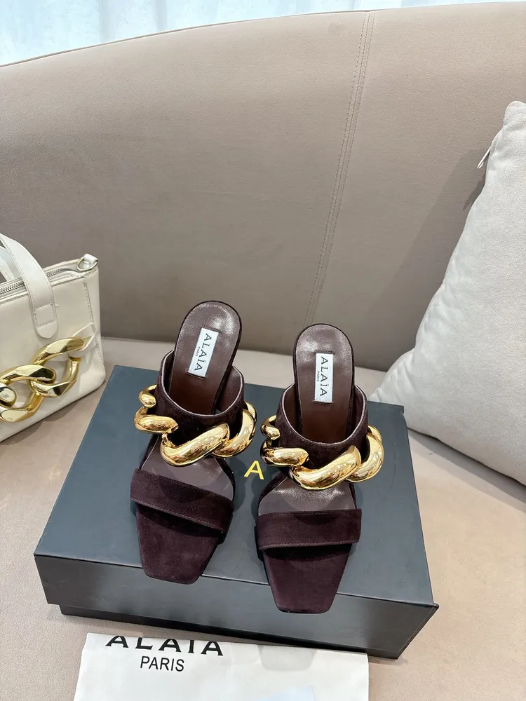 P680​​Alaïa2026春夏坡跟涼鞋​​
