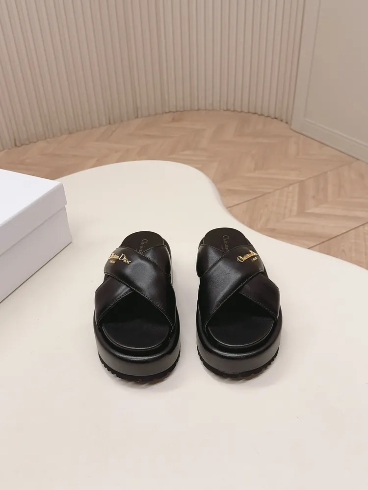 Dior 迪奧2026春夏新款 一字帶拖鞋涼鞋 簡單大方‘低調奢華！