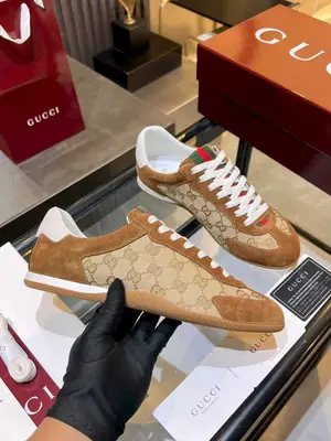 660💰Gucci Shift2026走秀款系列情侶款德訓薄底運動鞋❗❗