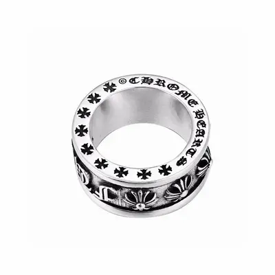 💰485 Chrome Hearts 克羅心古文字旋轉戒指