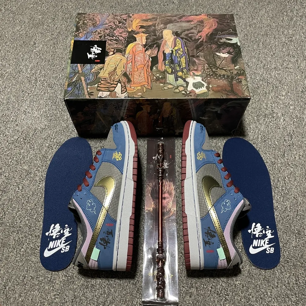 💰650 價格調整 純原NK Dunk Low 客制款 黑神話悟空 低幫休閒板鞋 DD1503-151抽屜盒 超大金箍棒配件 尺碼：36 36.5 37.5 38 38.5 39 40 40.5 41 42 42.5 43 44 44.5