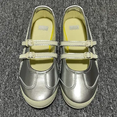 💰510  純原 OnitsukaTiger 鬼冢虎 Mexico 66 Tgrs 芭蕾舞鞋 液態銀 尺碼：36 37 37.5 38 39 39.5 40編號：21TDEF32