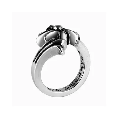 💰480 Chrome Hearts克羅心開口戒指，經典十字架花。