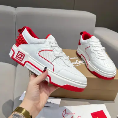 p720 王俊凱 楊冪 張婧儀 許凱 丁程鑫 陳牧馳王子異 同款Christian Louboutin路鉑廷 2024  【新品】 ASTROLOUBI  男女同款厚底運動鞋紅底鞋時尚與運動完美融合，
