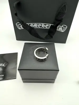 💰480 Chrome Hearts克羅心梵文卷軸開口戒指