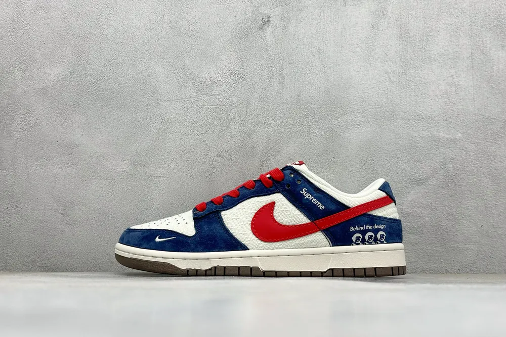 540💰 Nike SB Dunk Low “sup聯名—白藍紅”高階定製 低幫休閒板鞋