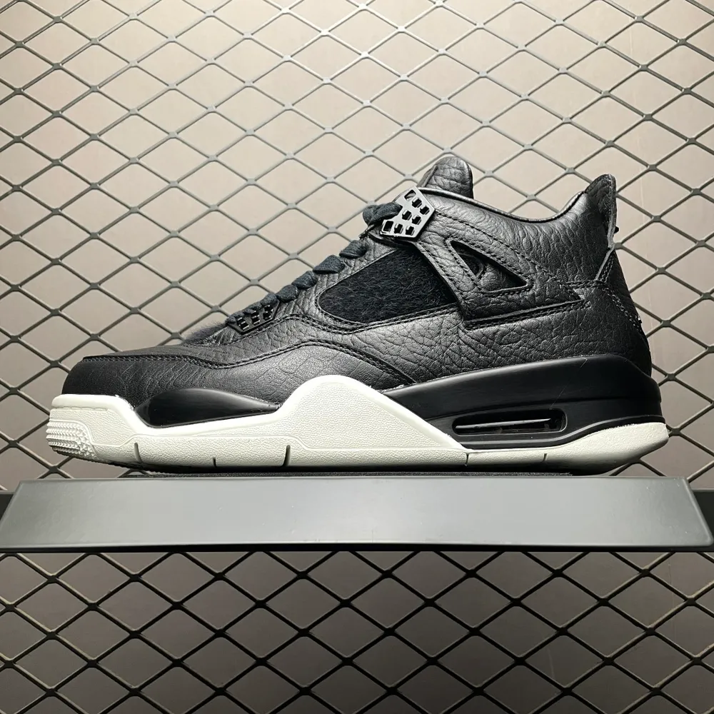 💰690 純原Air Jordan 4  " Pony Hair Black " AJ4喬4 黑白巔峰 文化籃球鞋 819139-010 專業AJ大廠出品 外貿專供天花板 市場最快最齊 原鞋資源最快 全頭層皮料 高畫質潔度 立體高頻 四線中
