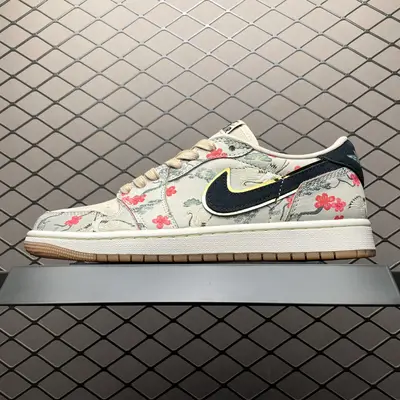 💰569 純原Rui Hachimura x Air Jordan 1 Low AJ1喬1低幫文化籃球鞋 HV8293-100 目前市售最高品質出貨 原鞋開發 平臺訂單專用代工流水線打造 一眼zp既視感 尺碼：36 36.5 37.5 3