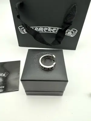 💰470 Chrome Hearts克羅心梵文卷軸開口戒指