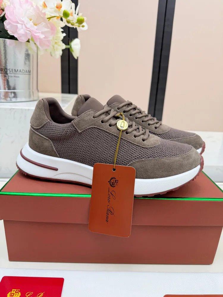 代購級，高版本🦅⛳️義大利Loro Piana·諾悠翩雅Tennis walk系列 LP休閒 運動鞋 老爹鞋🎁🎁原版購入開發 做貨 ，適合全年穿著👫包邊鞋底營造增高輕鬆迷人的色彩組合，LP的款式都是高品質 保持低調做派的上層人士穿著
