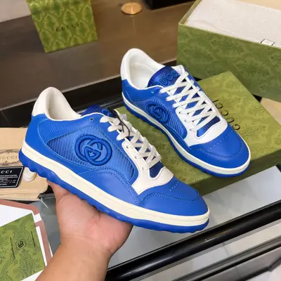 頂級版本，定型效果十足，秒殺市場軟踏踏的普通做法，💣💣💣Gucci2023早春古馳G家 最新爆款MAC80 運動鞋 情侶款 休閒 復古 做舊 髒髒鞋 小髒鞋 小白鞋🌸🌸🌸 原版購入開發 做貨 古馳MAC80全新爆款系列 精緻小巧